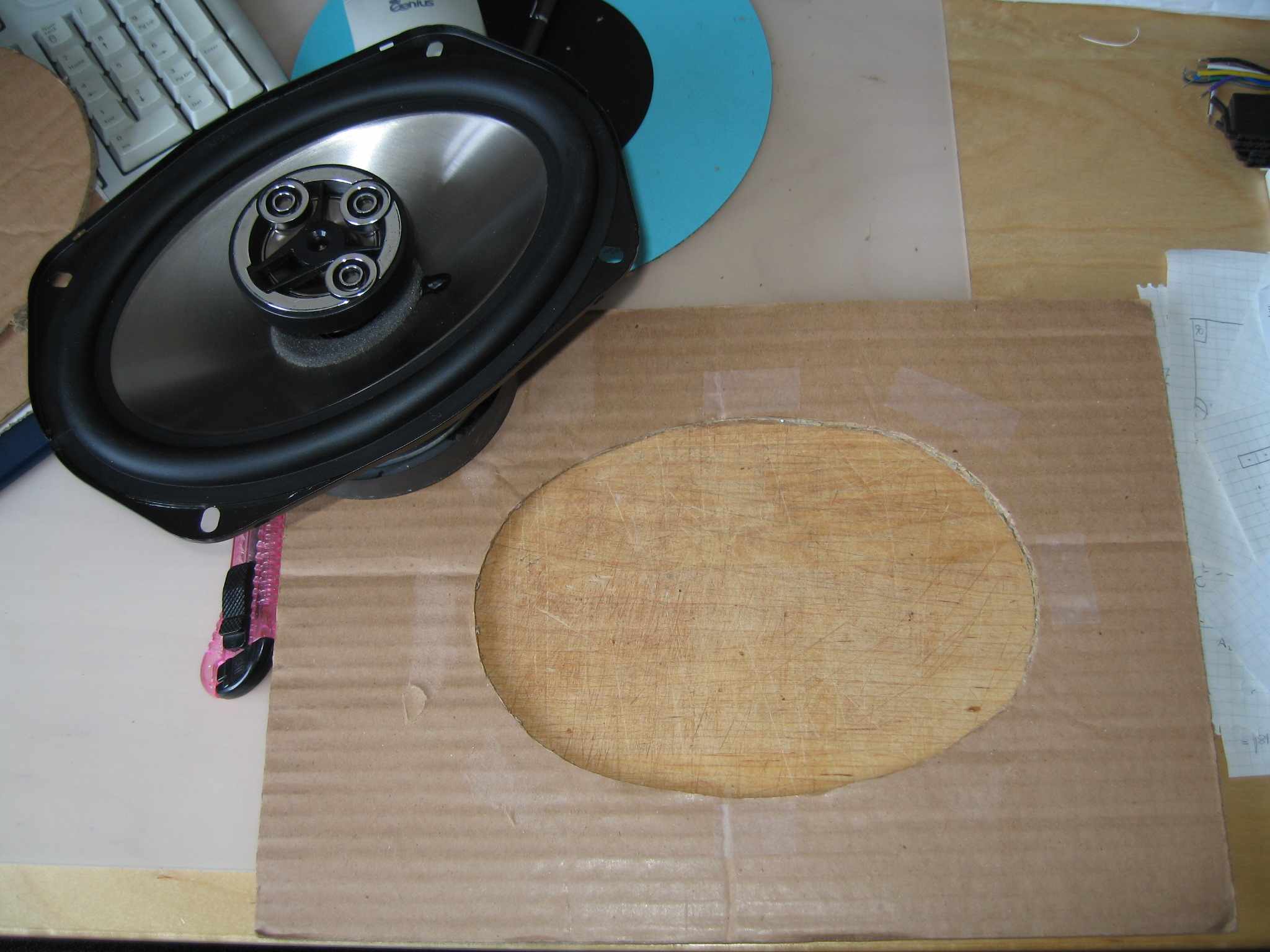 Template for the stereo speakers 