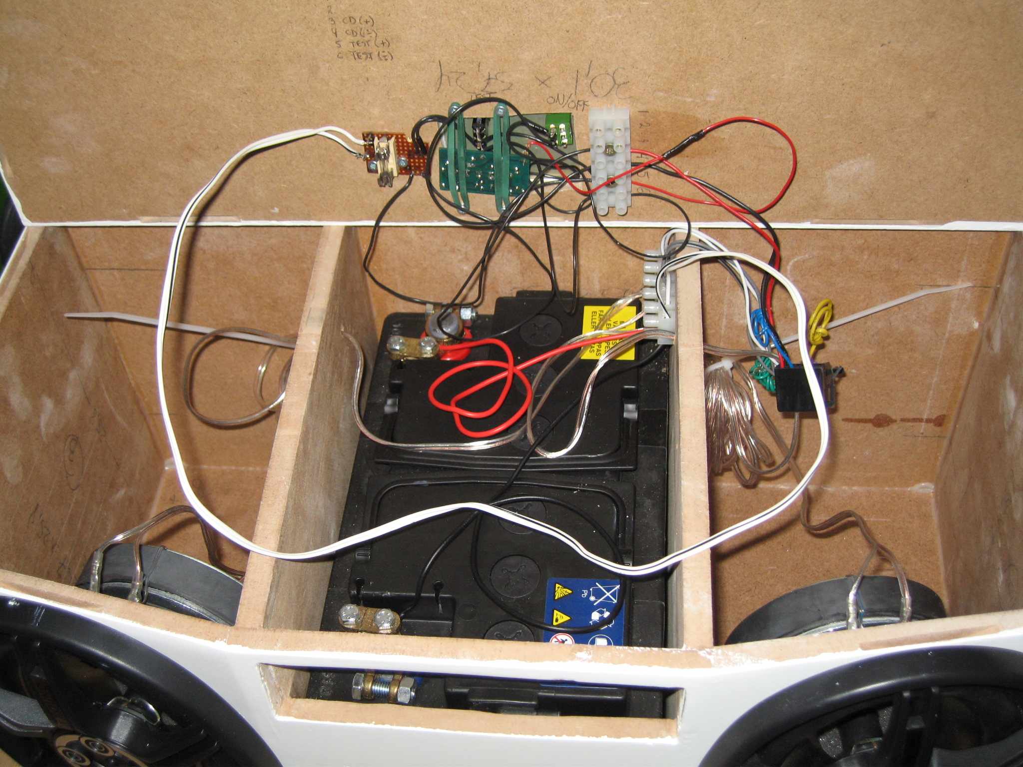 Mounting car battery and battery tester