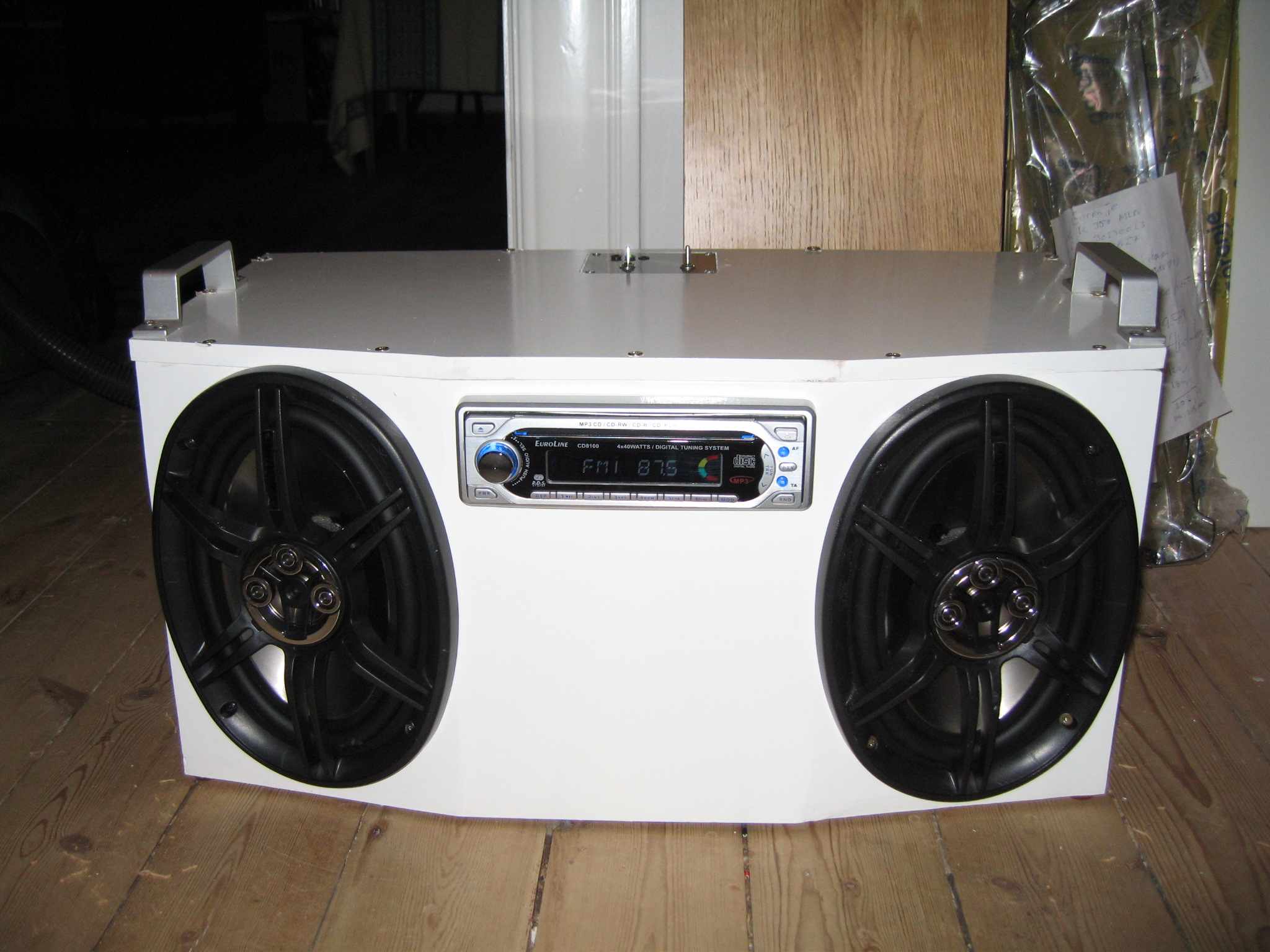 Front view of the Boombox